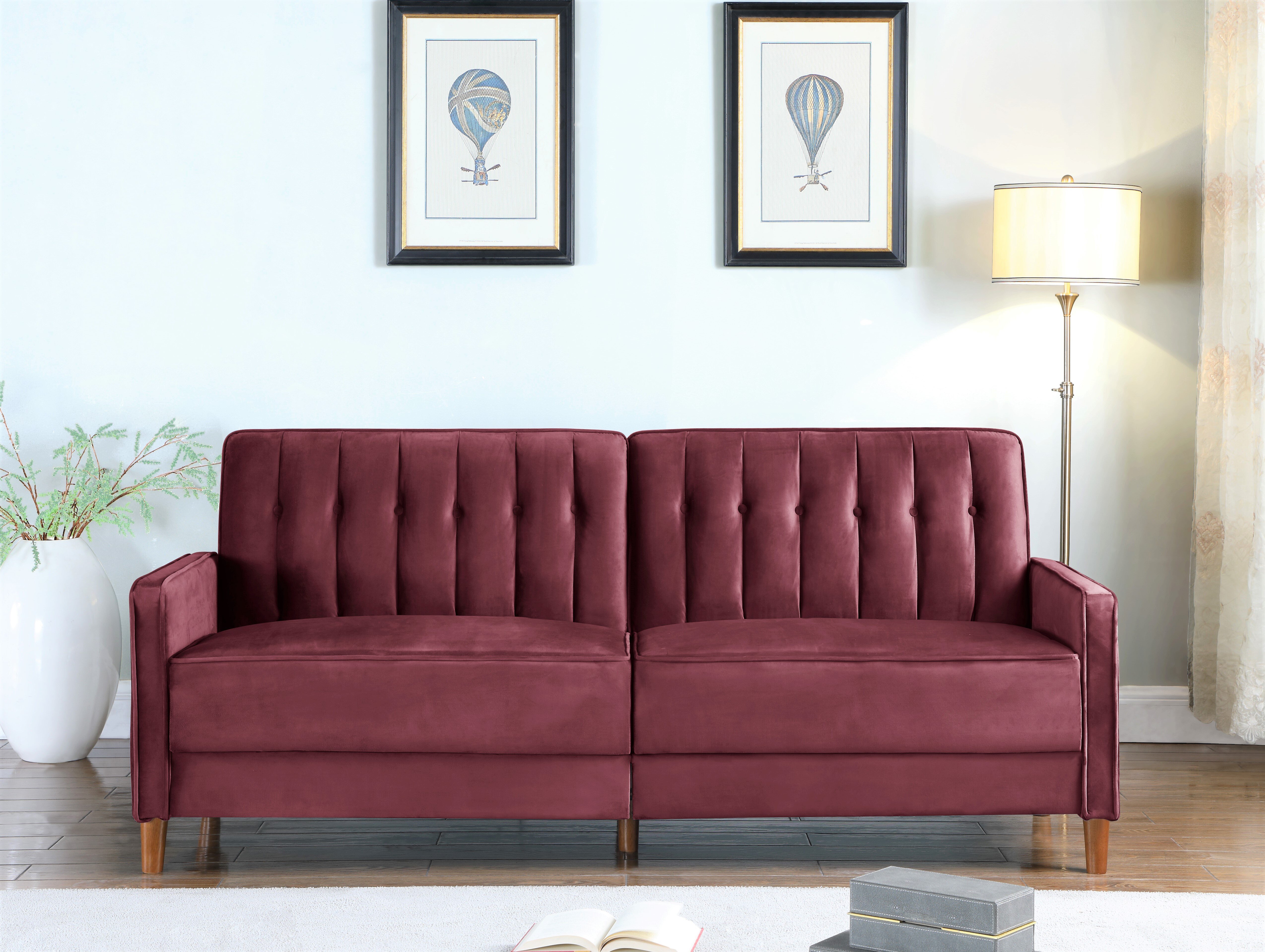 pier 1 red sofa bed